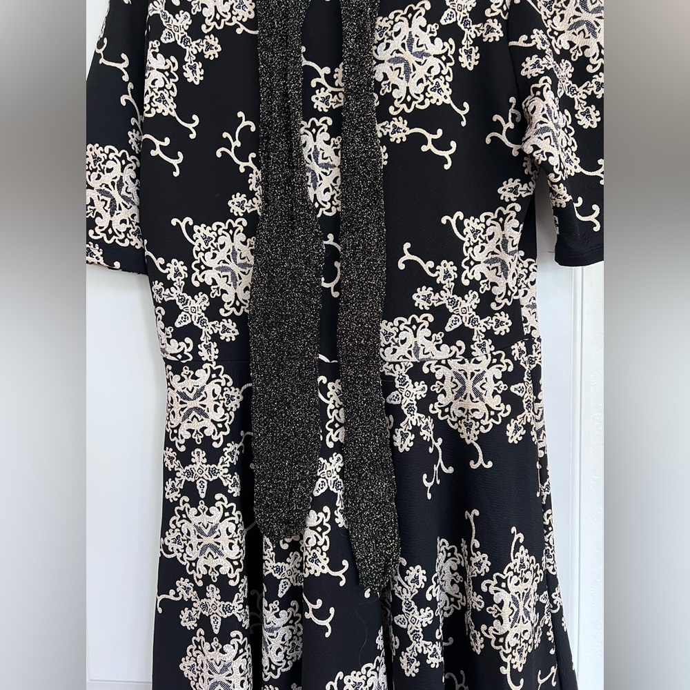 LulaRoe Nicole Elegant Collection with Matching Tights, jewelry, & belt - Picture 6 of 16